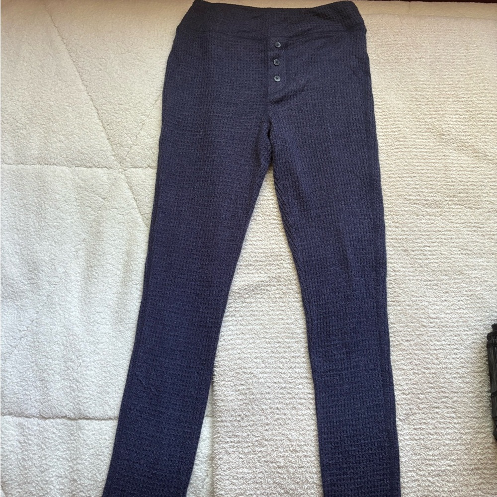 Aerie navy blue cotton leggings with jogger style ankle